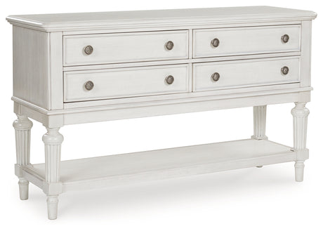 Montelaine Dining Server side angle closed drawers