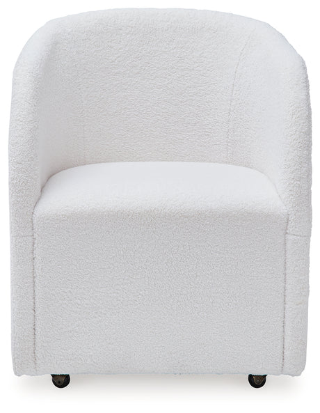 Rowanbeck Ivory Dining Chair side profile