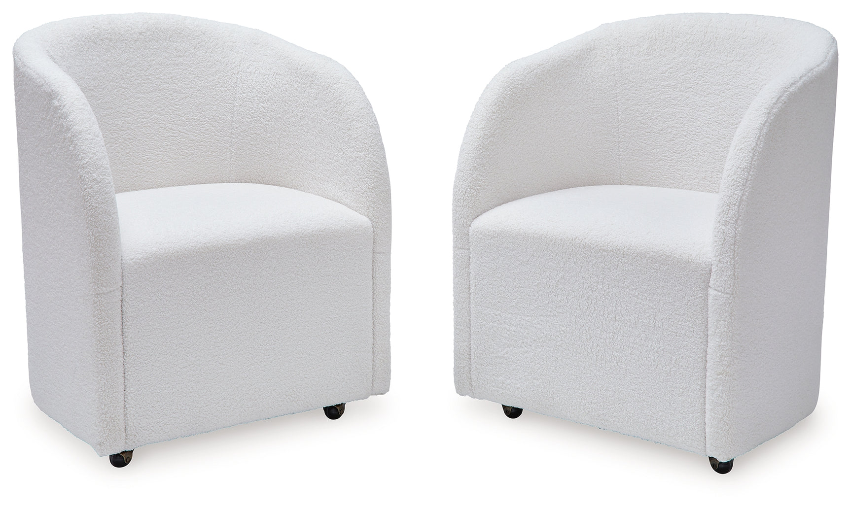 Rowanbeck Ivory Dining Chair side angle showing upholstery