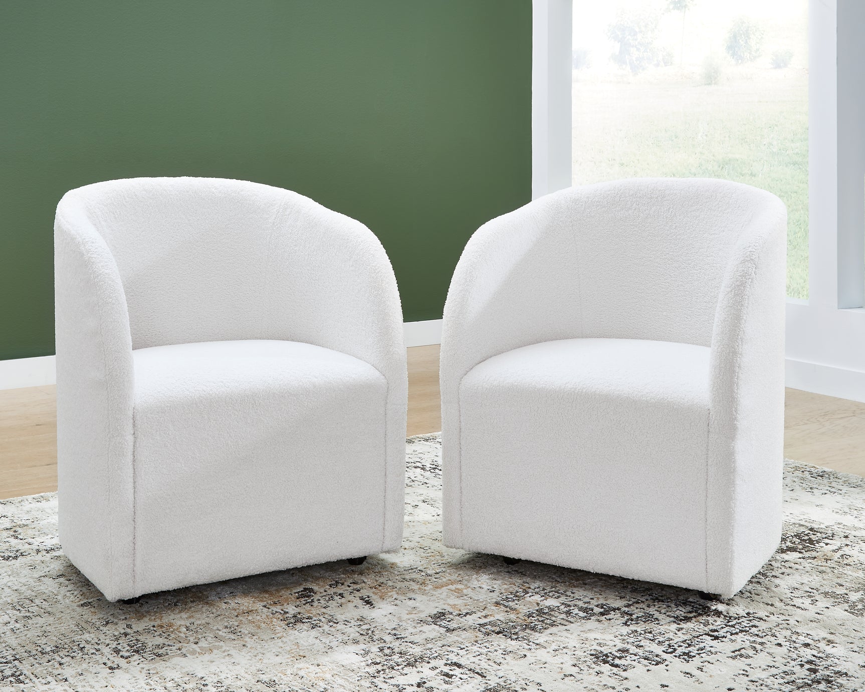 Rowanbeck Ivory Dining Chair angled view