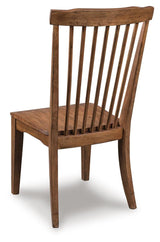 Greddinton Brown dining chair back view