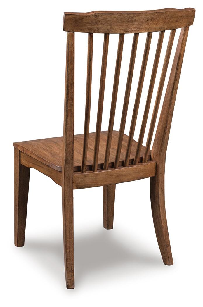 Greddinton Brown dining chair back view
