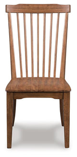 Greddinton Brown dining chair head-on view