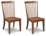 Greddinton Brown Dining Chair angled view