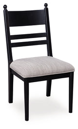 Greddinton dining chair model PCD824-07 angled front