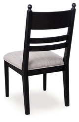 Greddinton dining chair PCD824-07 back view
