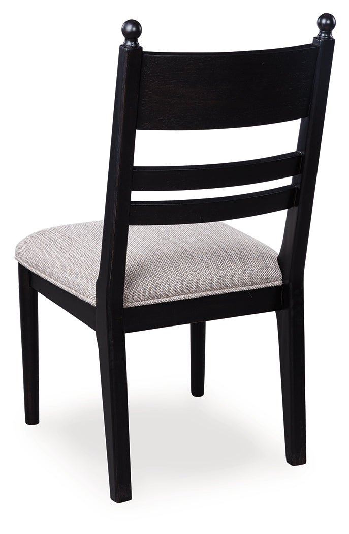 Greddinton dining chair PCD824-07 back view