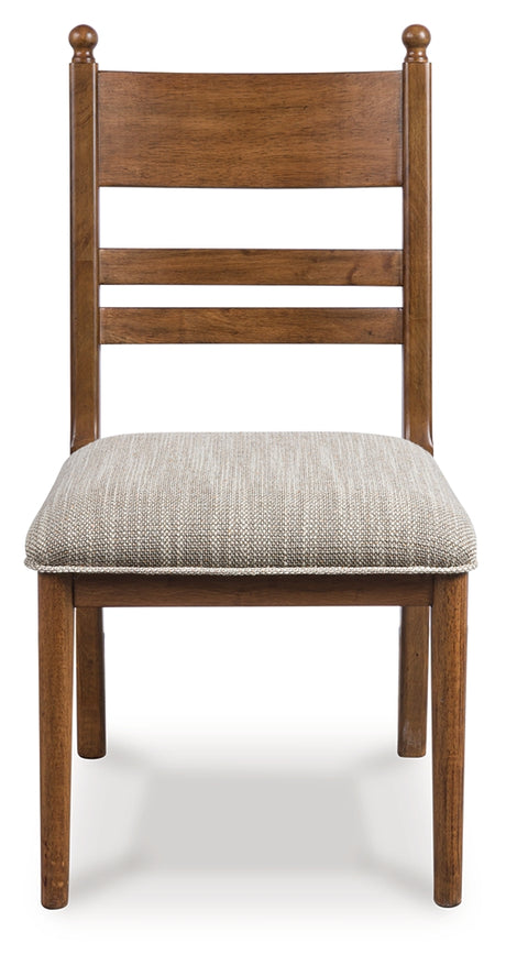 Greddinton Brown head-on dining chair