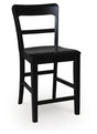 Greddinton Black Counter Height Barstool from Decor Furniture