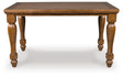 Greddinton counter height dining table, front angle view
