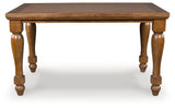 Greddinton counter height dining table, front angle view