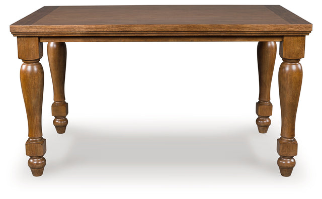 Greddinton counter height dining table, front angle view