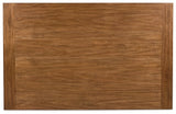 Greddinton counter height dining table, top view showing wood grain