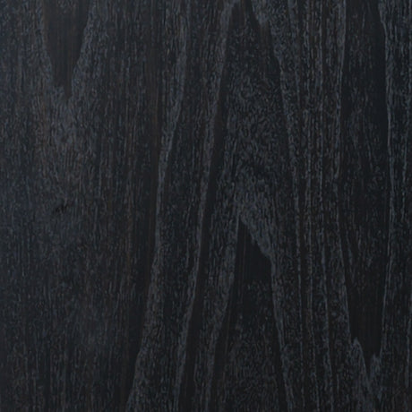 Greddinton cabinet two-tone black and brown finish close-up