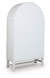 Greddinton White Display Cabinet back view