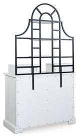 Back view of Greddinton White Baker's Rack