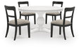 Greddinton White Dining Set view 2