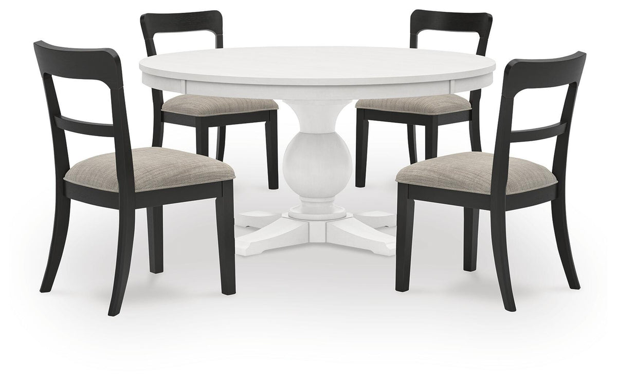 Greddinton White Dining Set view 2