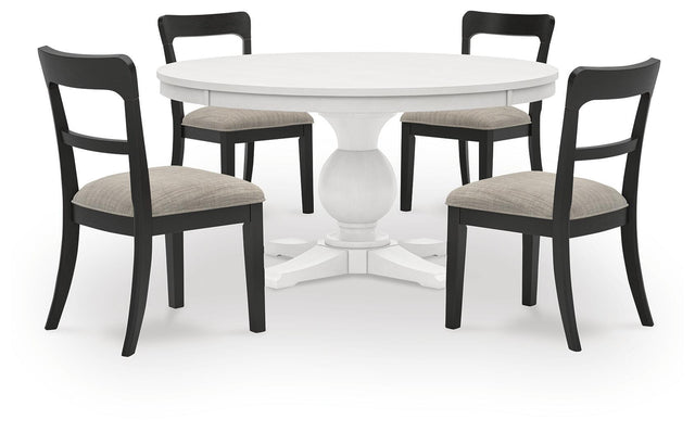 Greddinton White Dining Set view 2