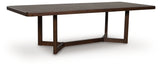 Dilenno dining table without leaf, angled side view