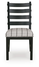 Ridgester Beige/Black Next-Gen Nuvella™ Dining Chair view 4