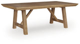 Ridgester Light Brown Dining Extension Table view 5