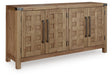 Ridgester Light Brown Dining Server from Decor Furniture