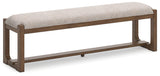 Cabalynn Oatmeal/light Brown 63" Dining Bench [ETA: 02/29] - Ella Furniture