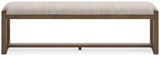 Cabalynn Oatmeal/light Brown 63" Dining Bench [ETA: 02/29] - Ella Furniture