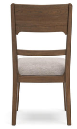 Detailed view of wood grain on Cabalynn chair frame