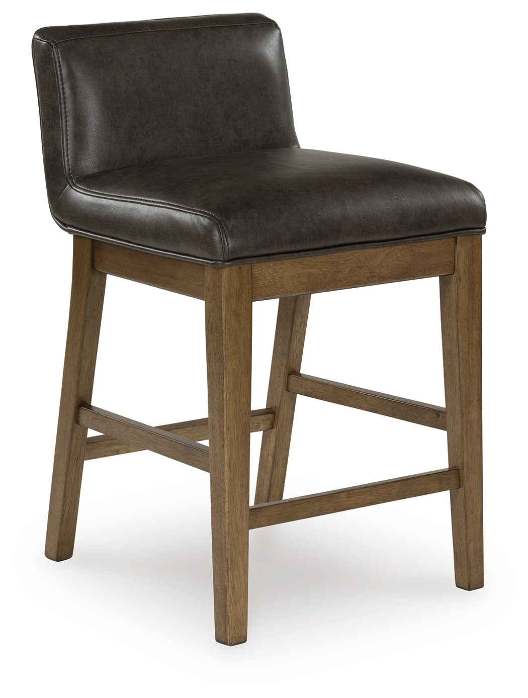 Cabalynn light brown counter height dining table and 4 storage barstools