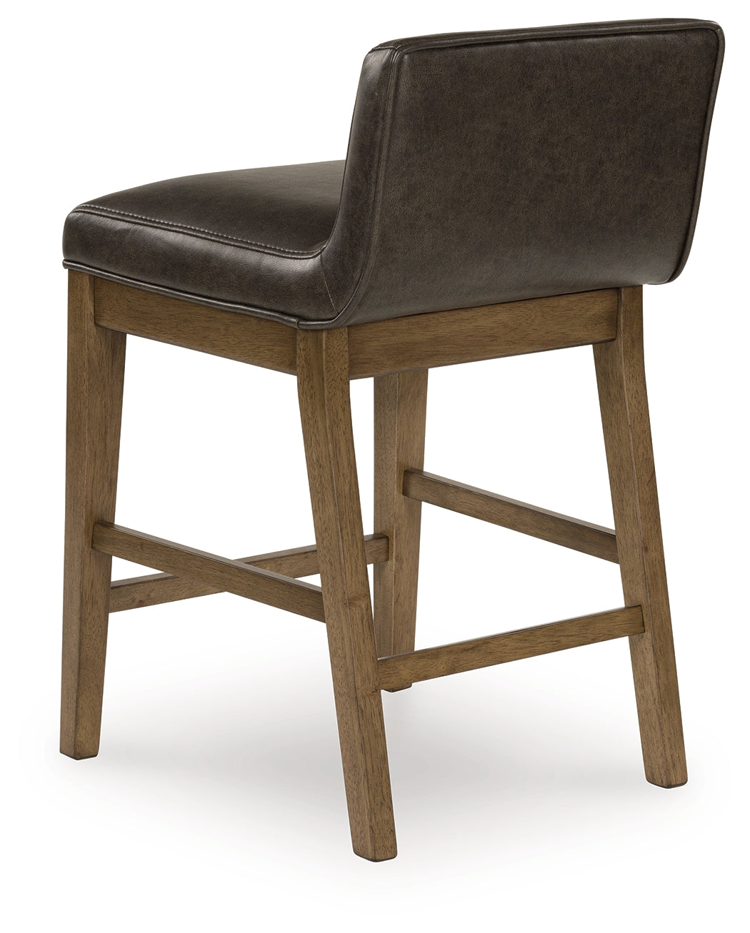Cabalynn light brown counter height dining table and 4 storage barstools