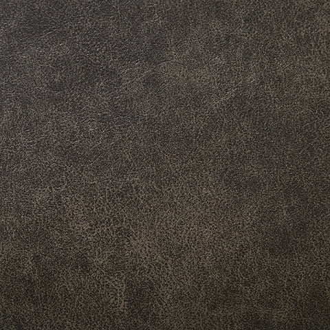 Brown upholstery and wood finish swatch