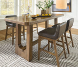 Table and barstools mood setting