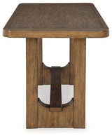 Top view of the counter height table surface