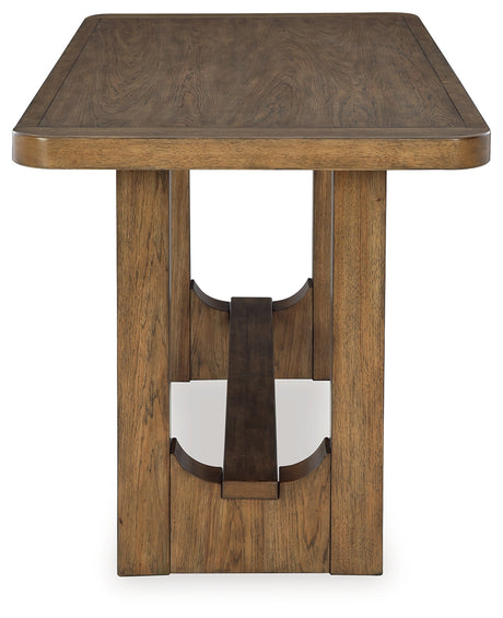 Cabalynn dining table with all barstools