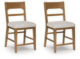 Cabalynn Oatmeal/Light Brown Counter Height Barstool view 3