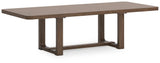 Cabalynn Light Brown Dining Extension Table alternate angled view