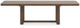 Cabalynn Light Brown Dining Extension Table side view