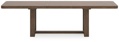 Cabalynn Light Brown Dining Extension Table side view