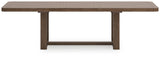 Cabalynn Light Brown Dining Extension Table back view