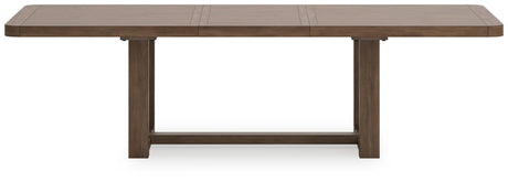 Cabalynn Light Brown Dining Extension Table back view