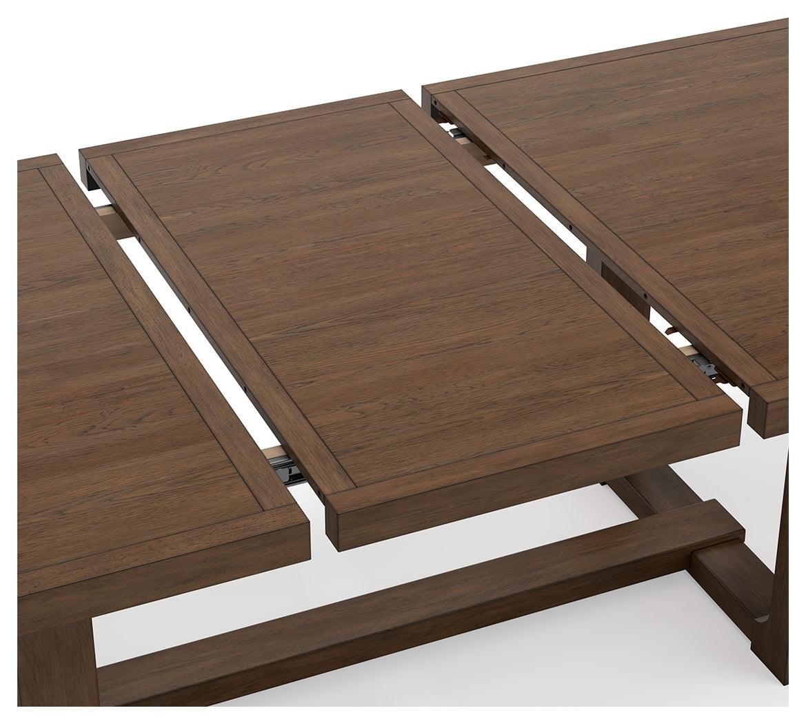 Cabalynn Light Brown Dining Extension Table rectangular view