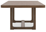 Cabalynn Light Brown Dining Extension Table alternate side view