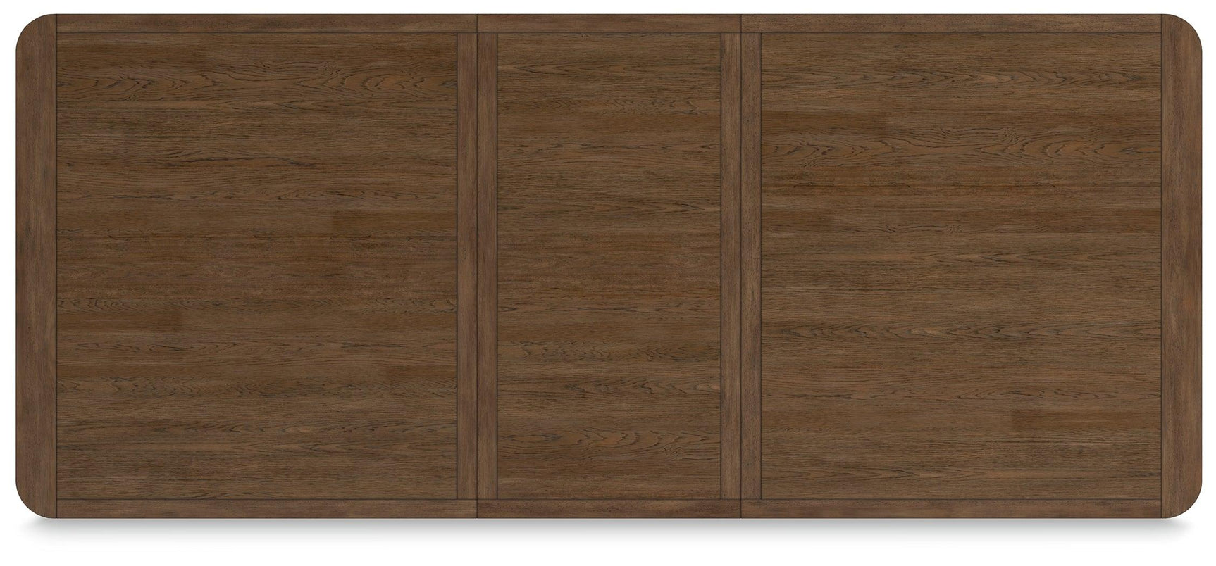 Cabalynn Light Brown Dining Extension Table top profile detail