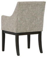 Burkhaus chair curved back and arm detail