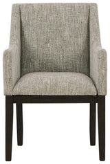 Burkhaus chair with tapered legs visible