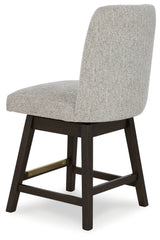 Back view of barstools showing clean-lined modern silhouette