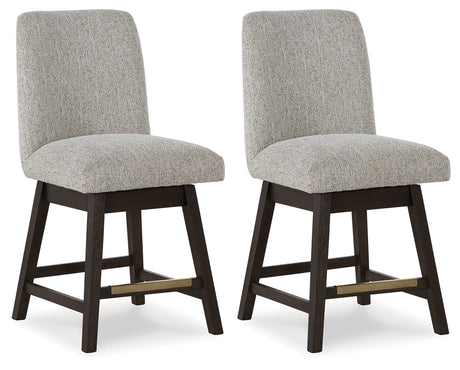Burkhaus Barstool side view showing upholstery