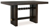 Burkhaus Dining Table angled side view showing pedestal base